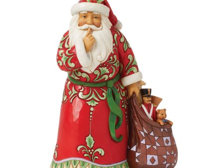 Shush Santa Figurine Hot on Sale