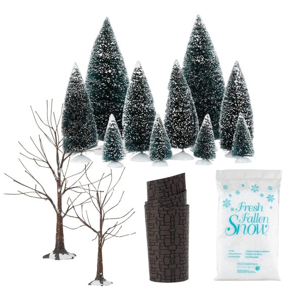 Landscape Trees Snow Road For Discount