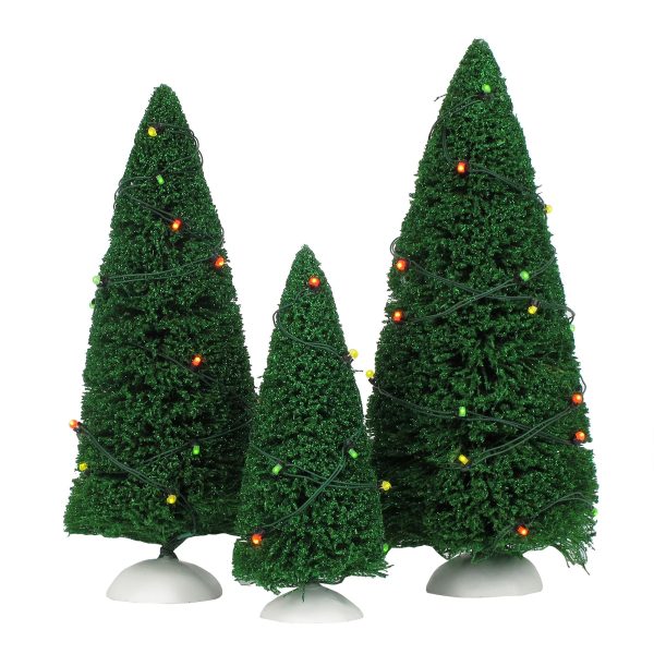 Twinkling Lit Trees Green Online Sale