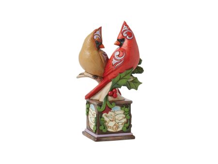 Cardinal Pair on Pedestal Fig Online Hot Sale