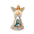 Nativity Angel LED Open Scene For Discount