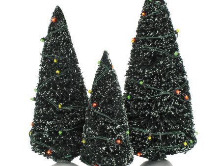 Twinkling Lit Trees Green Online Sale