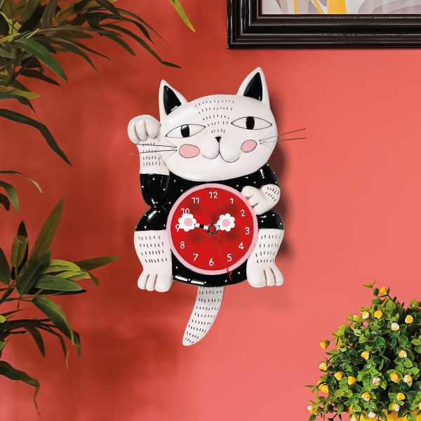 Lucky Cat Clock Online