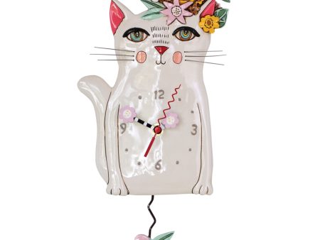 Pretty Kitty Clock For Cheap