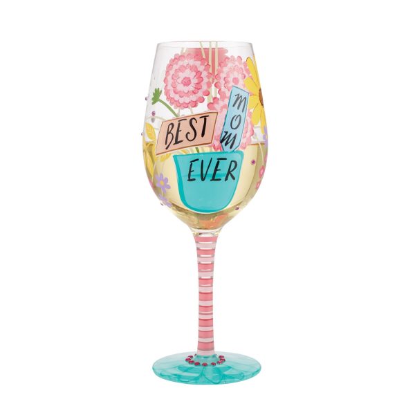 Wine Glass Best Mom Ever Online Sale