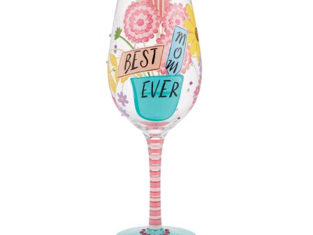 Wine Glass Best Mom Ever Online Sale