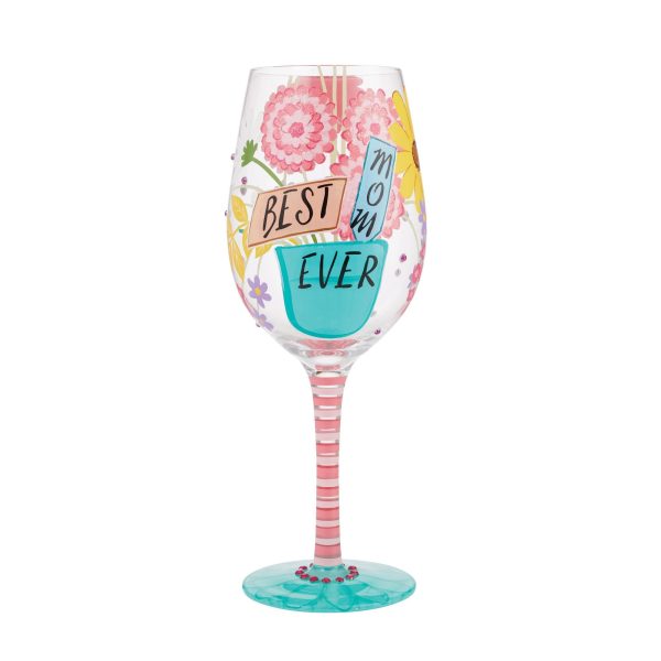 Wine Glass Best Mom Ever Online Sale