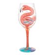 Fabulous Flamingos Wine Glass Hot on Sale