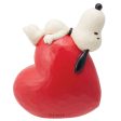 Snoopy Laying On Heart Sale