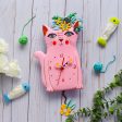 Pretty Kitty Pink Clock For Discount