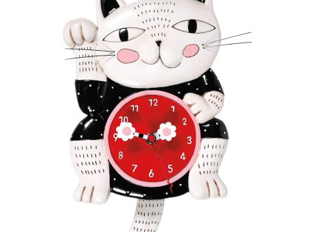 Lucky Cat Clock Online