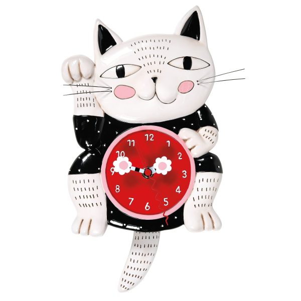 Lucky Cat Clock Online