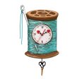 Needle & Thread Clock For Cheap