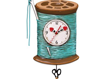 Needle & Thread Clock For Cheap