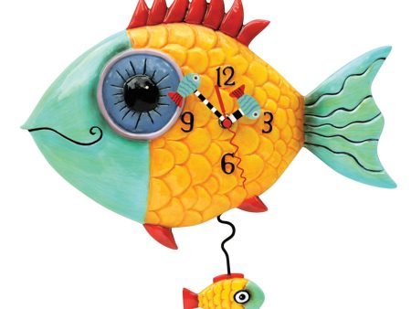 Wide-Eyed Fishy Clock Online