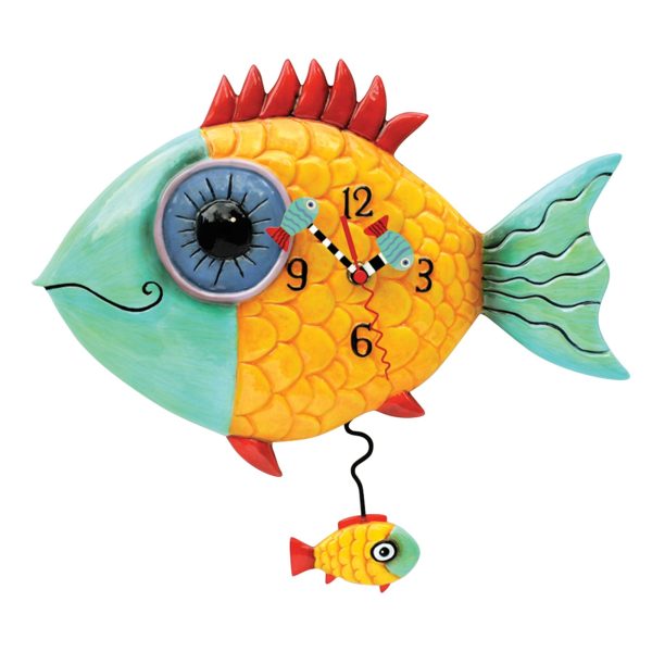 Wide-Eyed Fishy Clock Online