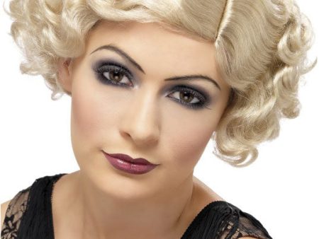 20er Flapper Diva Perücke blond Online Hot Sale