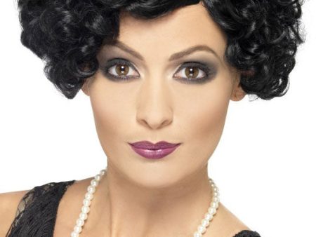 20er Flapper Diva Perücke schwarz Online Sale