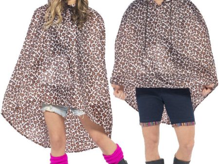 Leopard Party Poncho Regenschutz Sale