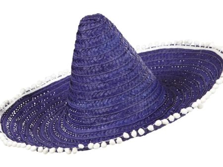 Sombrero 50cm mit Bommeln lila Sale