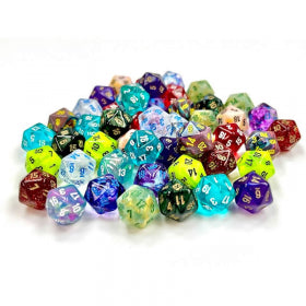 Chessex - Bulk Dice Set: Mini-Polyhedral D20 Bag (50) Online now