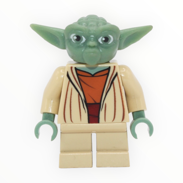 Yoda (Clone Wars, gray hair, dark orange belt, plain back) Hot on Sale