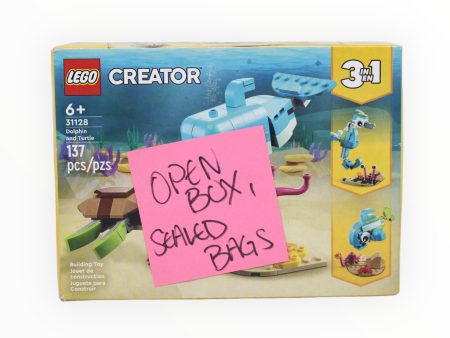 Certified Used Set 31128 Creator Dolphin and Turtle (open box, sealed bags) Online now