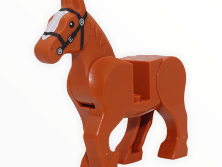 Dark Orange Horse (white blaze pattern, movable legs, 2022) Hot on Sale