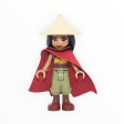 Raya (tan conical hat, red cape) Hot on Sale