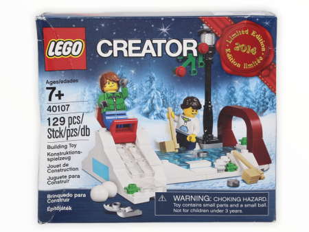 Retired Set 40107 LEGO Winter Skating Scene For Sale