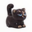 Pixel (large cat, sitting, dark brown, Friends) on Sale