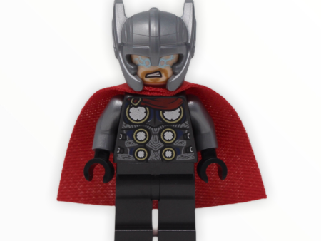 Thor (flat silver helmet, red cape, 2020) For Discount