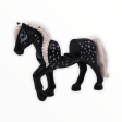 Black Horse with White Spots and White Braided Mane (Friends, 2021) For Sale