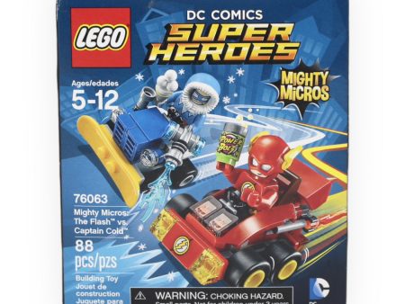 Retired Set 76063 DC Super Heroes Mighty Micros: The Flash vs. Captain Cold For Sale