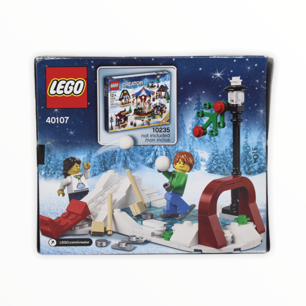 Retired Set 40107 LEGO Winter Skating Scene For Sale