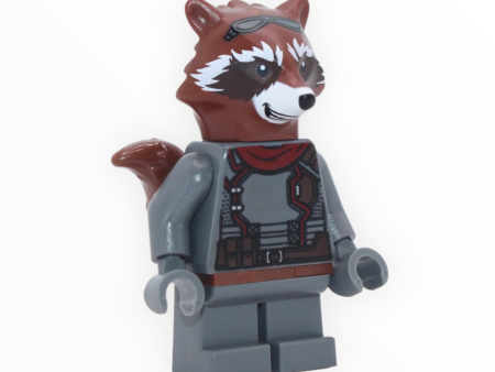 Rocket Raccoon (Endgame, dark bluish gray outfit, reddish brown fur, 2021) Sale