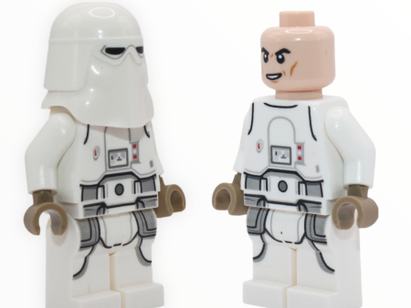 Snowtrooper (2022, printed legs, dark tan hands, cheek lines with lopsided grin) Discount